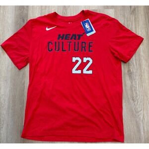 NWT Men's Nike Miami Heat Jimmy Butler Heat Culture Tee - XL - Red